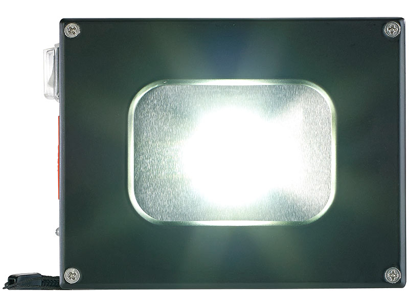 ; LED-Akku-Taschenlampen mit USB-Powerbank 
