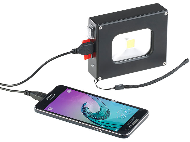 ; LED-Akku-Taschenlampen mit USB-Powerbank LED-Akku-Taschenlampen mit USB-Powerbank 