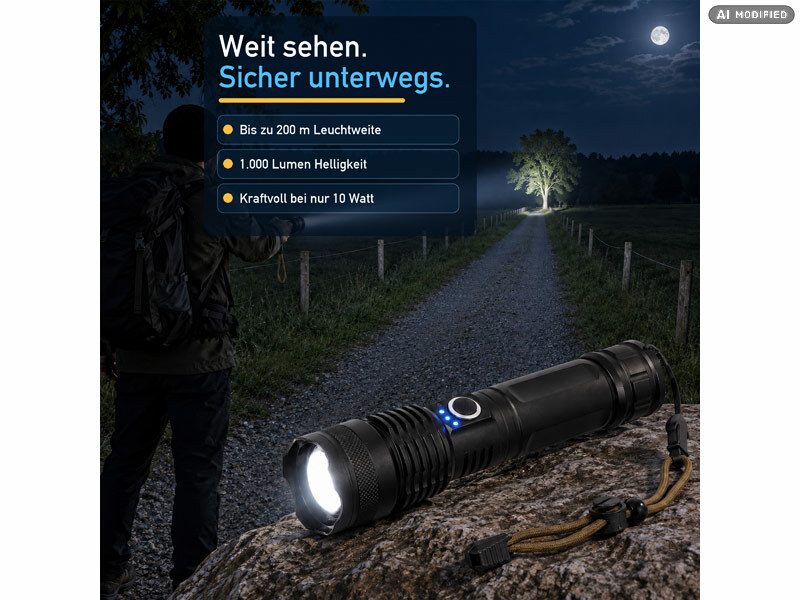 ; LED-Akku-Taschenlampen mit USB-Powerbank LED-Akku-Taschenlampen mit USB-Powerbank LED-Akku-Taschenlampen mit USB-Powerbank