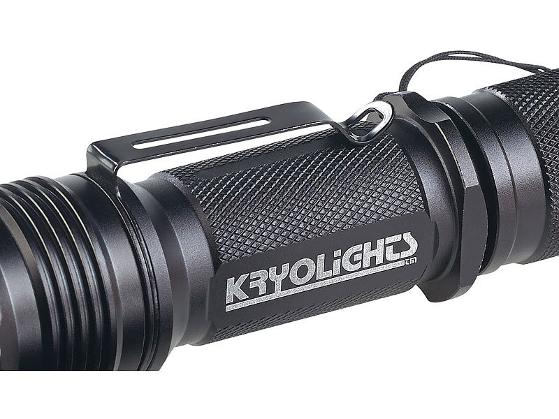 10W IP65 KryoLights Cree-LED-Taschenlampe Police TRC-140.akku 840 Lumen 