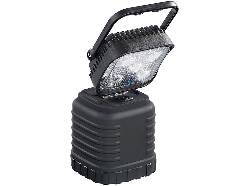 ; LED-Akku-Taschenlampen, Akku-LED-Handscheinwerfer 