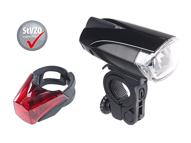 ; LED-Akku-Fahrradlampen-Sets, StVZO-zugelassen, Akku-LED-Fahrradlampen, StVZO-zugelassen LED-Akku-Fahrradlampen-Sets, StVZO-zugelassen, Akku-LED-Fahrradlampen, StVZO-zugelassen 