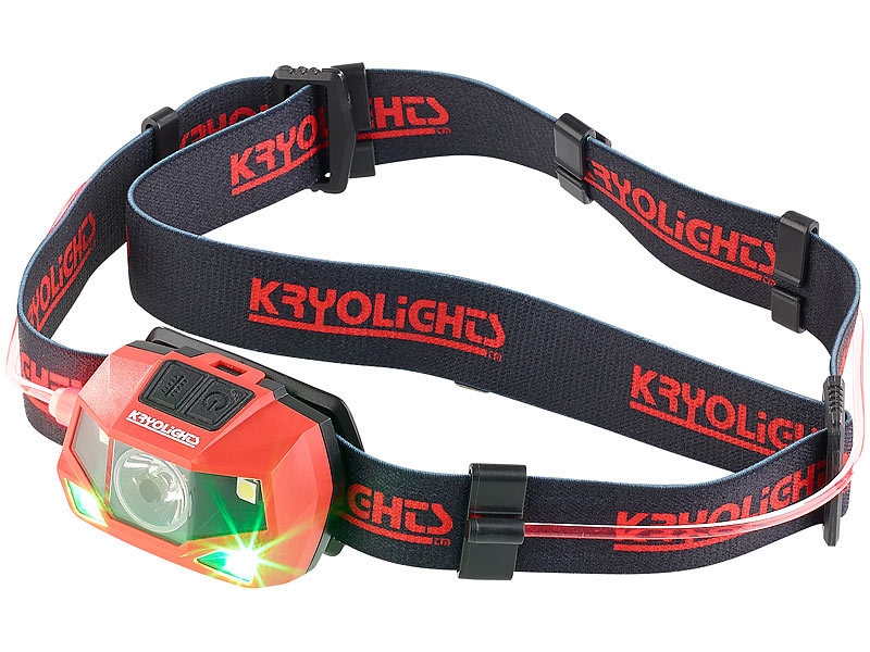 KryoLights Stirnlampe SL-183 mit 3-Watt-LEDs (COB / SMD) und