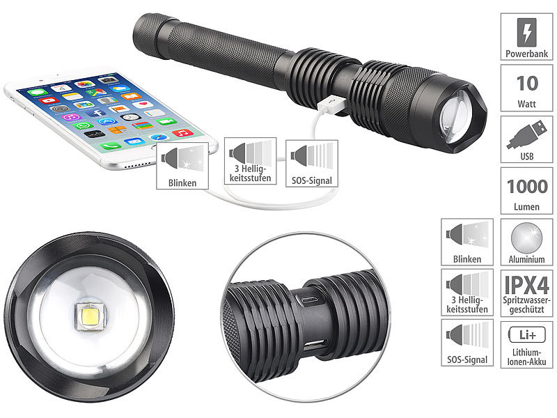 ; LED-Akku-Taschenlampen, Akku-LED-Handscheinwerfer LED-Akku-Taschenlampen, Akku-LED-Handscheinwerfer LED-Akku-Taschenlampen, Akku-LED-Handscheinwerfer 