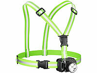 ; Akku-Stirnlampen mit LED-Band, Spotlight und farbigem Licht Akku-Stirnlampen mit LED-Band, Spotlight und farbigem Licht