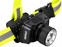 ; Akku-Stirnlampen mit LED-Band, Spotlight und farbigem Licht Akku-Stirnlampen mit LED-Band, Spotlight und farbigem Licht