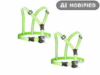 ; Akku-Stirnlampen mit LED-Band, Spotlight und farbigem Licht Akku-Stirnlampen mit LED-Band, Spotlight und farbigem Licht