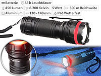 ; LED-Akku-Taschenlampen mit USB-Powerbank 