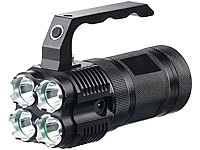 KryoLights LED-Handstrahler TRC-4.4A inkl. Akkus, 2.000 lm; LED-Akku-Taschenlampen mit USB-Powerbank LED-Akku-Taschenlampen mit USB-Powerbank 