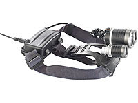 ; Akku-Stirnlampen mit LED-Band, Spotlight und farbigem Licht Akku-Stirnlampen mit LED-Band, Spotlight und farbigem Licht 