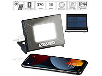 KryoLights 2in1-LED-Fluter und Powerbank, Solar-Panel, 10-Watt-COB-LED, 400 Lumen
