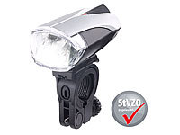 KryoLights LED-Fahrradlampe FL-412 mit Licht-Sensor & Akku, zugelassen n. StVZO