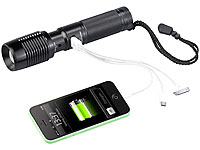 ; LED-Akku-Taschenlampen 