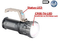 ; LED-Akku-Taschenlampen mit USB-Powerbank 