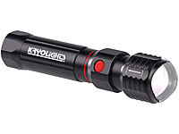 ; LED-Akku-Taschenlampen mit USB-Powerbank 