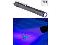 KryoLights Profi-Pen-Light mit UV-LED-Taschenlampe, 395 nm, Aluminium, IPX4; LED-Akku-Taschenlampen mit USB-Powerbank LED-Akku-Taschenlampen mit USB-Powerbank LED-Akku-Taschenlampen mit USB-Powerbank LED-Akku-Taschenlampen mit USB-Powerbank 