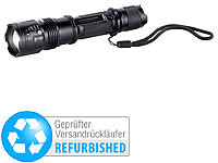 KryoLights Cree-LED-Taschenlampe Police TRC-140.akku, Versandrückläufer; LED-Akku-Taschenlampen mit USB-Powerbank 