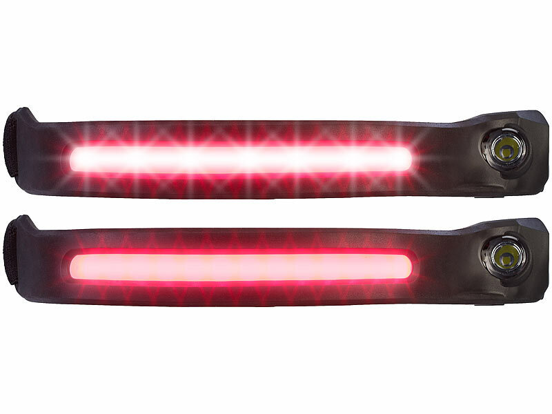 ; LED-Akku-Taschenlampen mit USB-Powerbank 